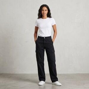 Zara Utility Cargo Pants - Charcoal
